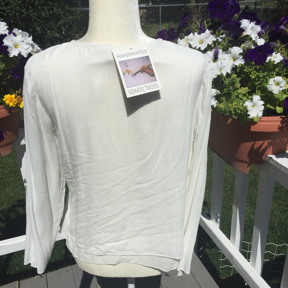 Nomadic Traders NWT Embroidered Top size M - Picture 7 of 7